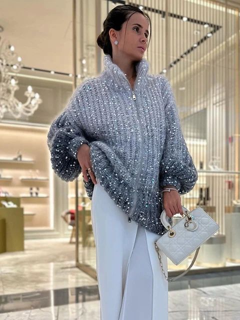 Levoire | Tricot de luxe avec des détails raffinés Bleu