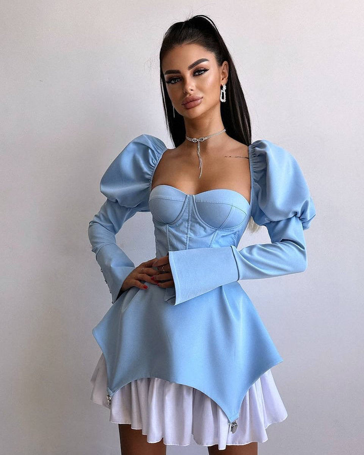 Levoire | Robe Sans Manches En Tissu Fin Bleu