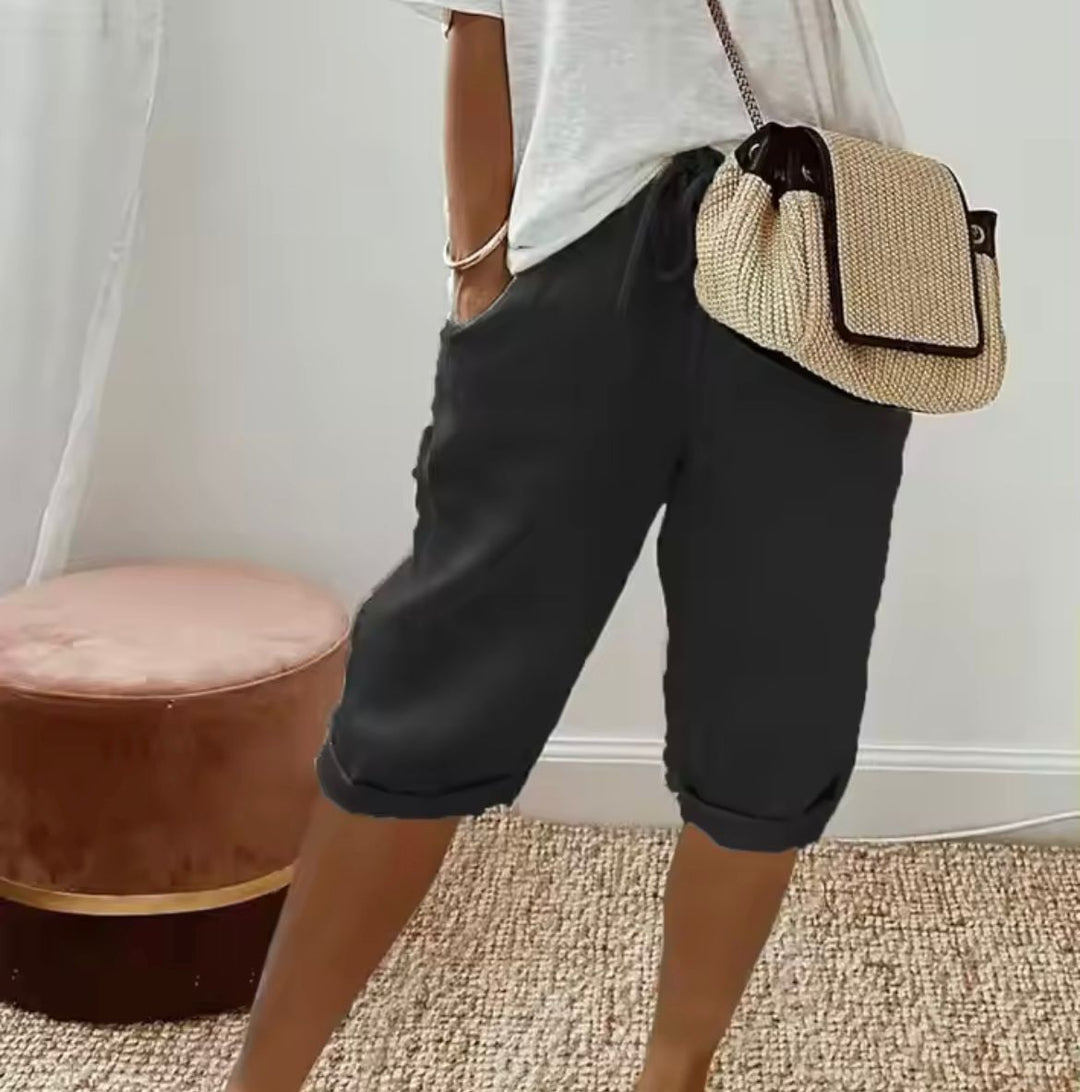Levoire | Pantalons courts élégants Noir