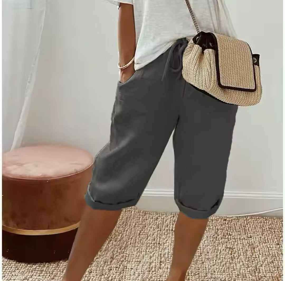 Levoire | Pantalons courts élégants Gris