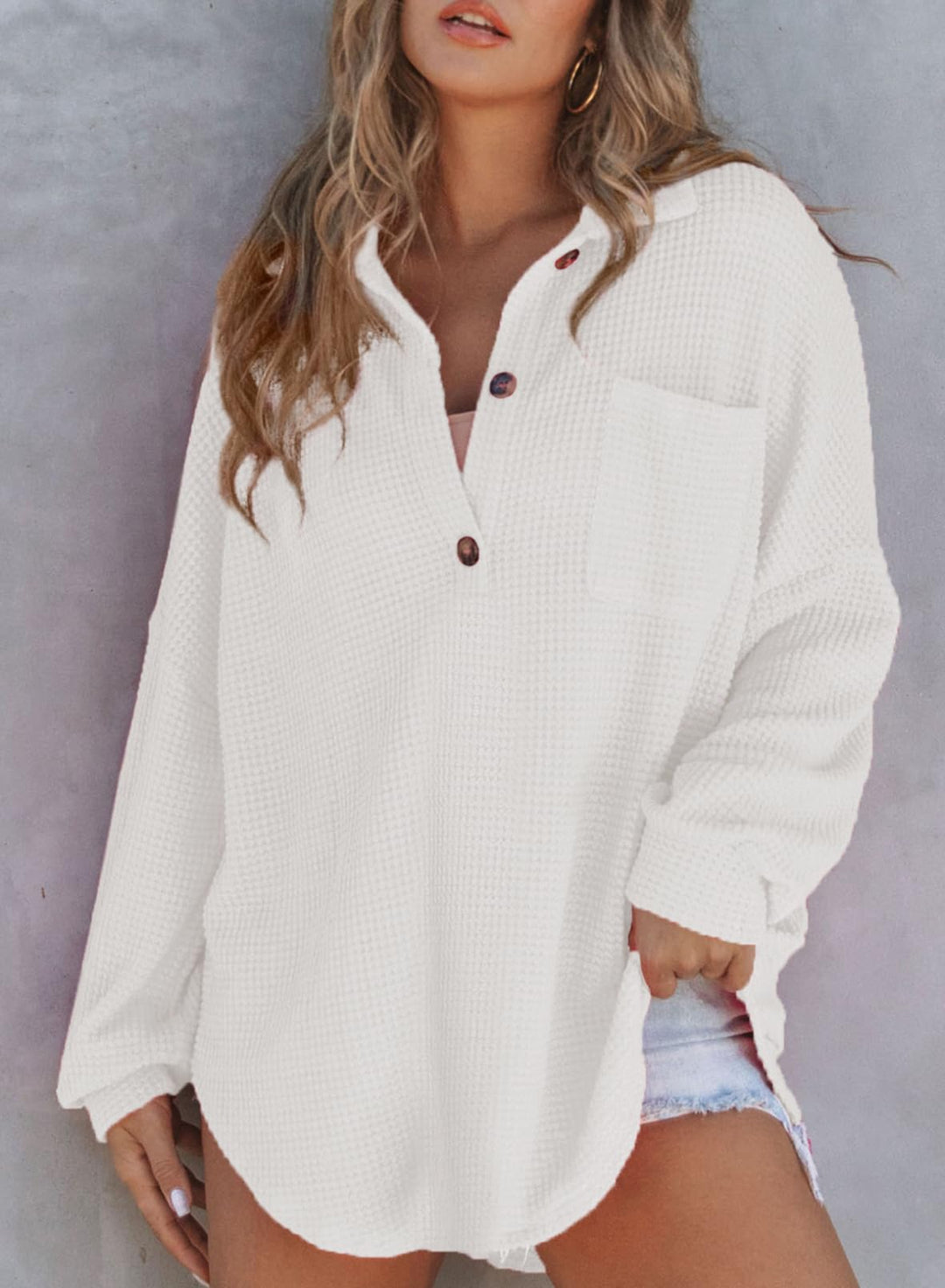 Levoire | Blazer à col V ouvert Blanc