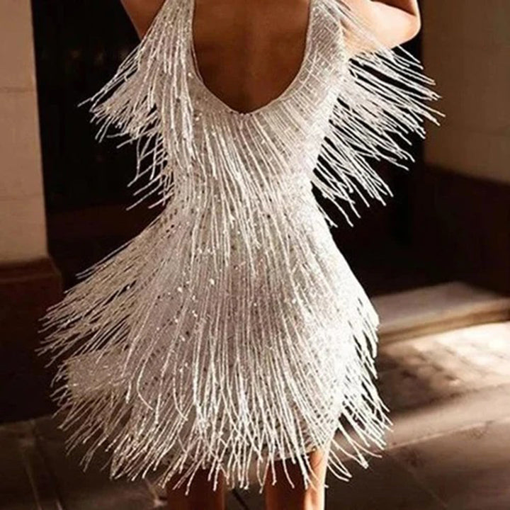 Levoire | Robe Mini Élégante Avec Franges