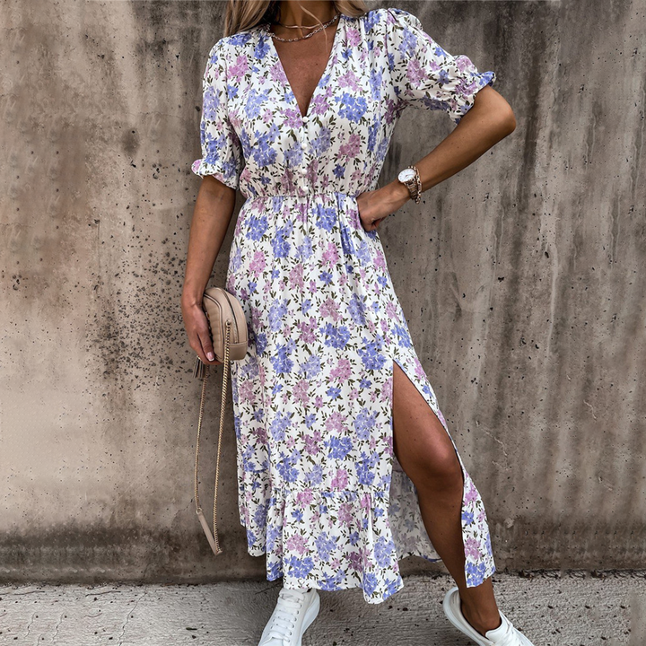 Levoire | Robe De Loisirs Avec Fente blanc