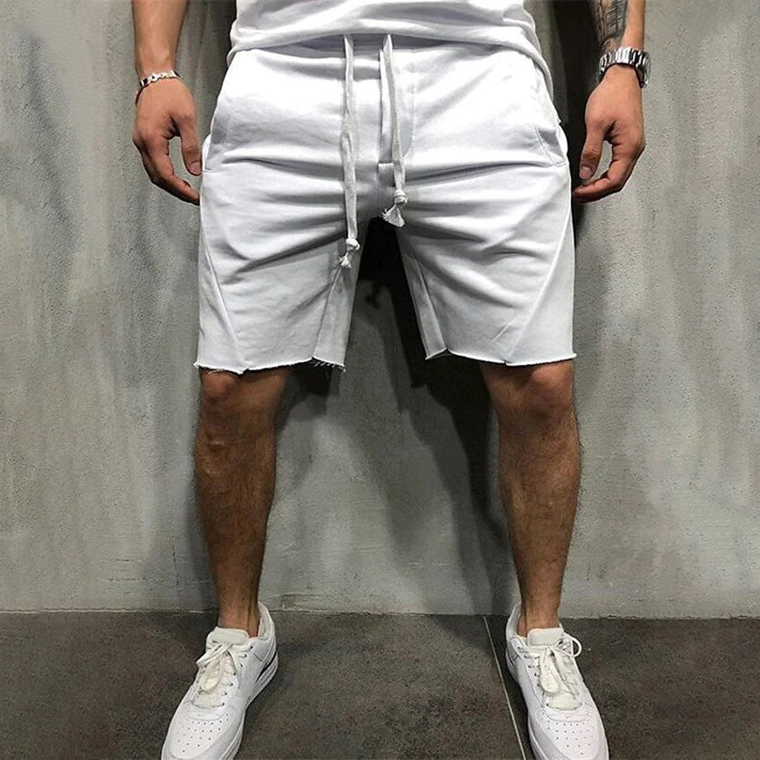 Levoire | Shorts À Cordon De Serrage Pour Hommes Blanc