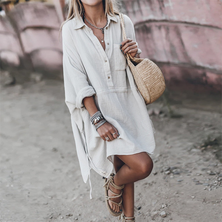 Levoire | Robe Décontractée Et Relaxante Pour Le Quotidien Blanc