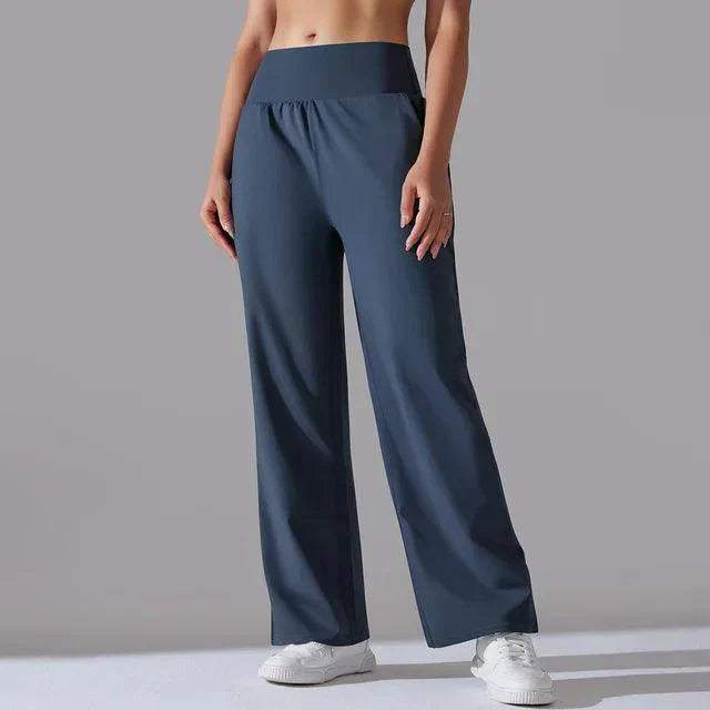 Levoire | Leg Yoga-Pantalons Pour Femmes Taille Haute Pantalons De Fitness À Jambes Larges Gris foncé