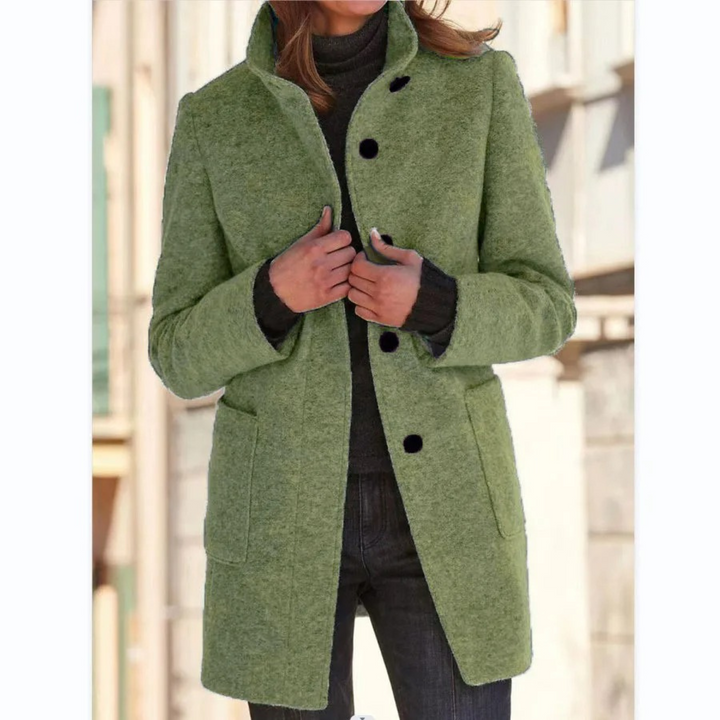 Levoire | Veste Pour Femmes Avec Col Montant Vert