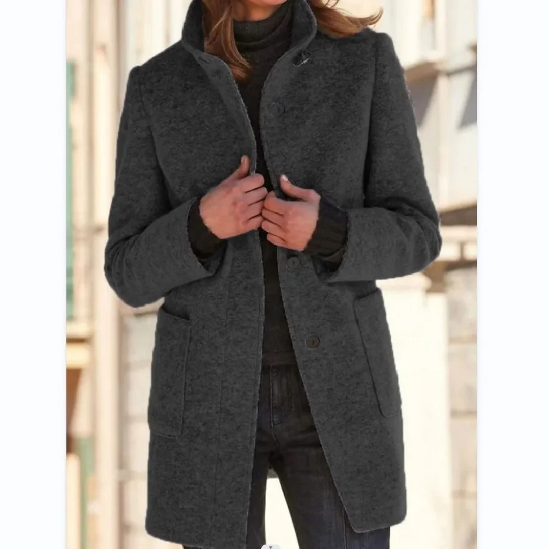 Levoire | Veste Pour Femmes Avec Col Montant Noir