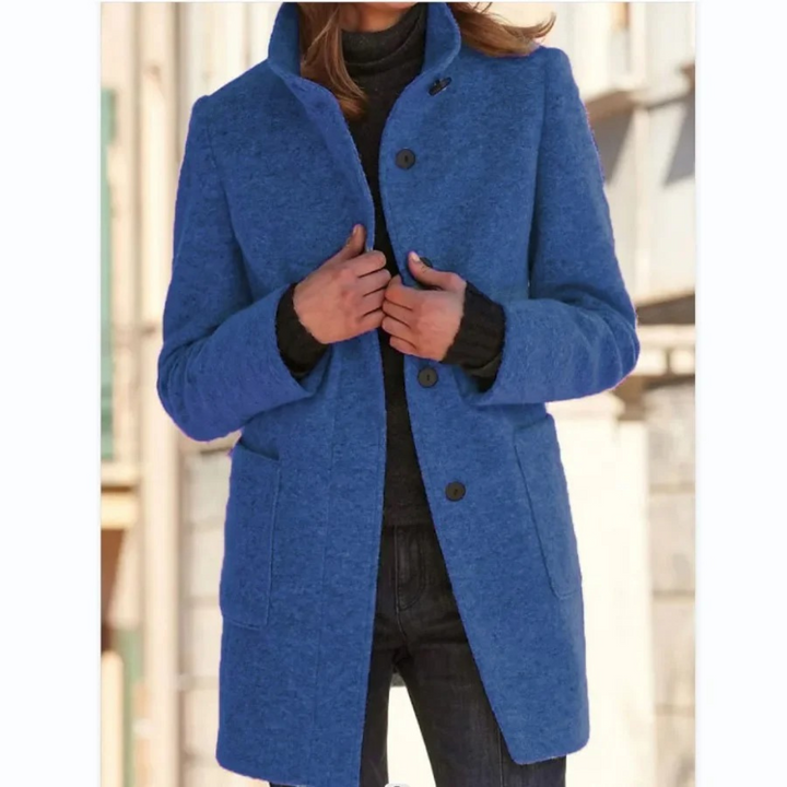 Levoire | Veste Pour Femmes Avec Col Montant Bleu