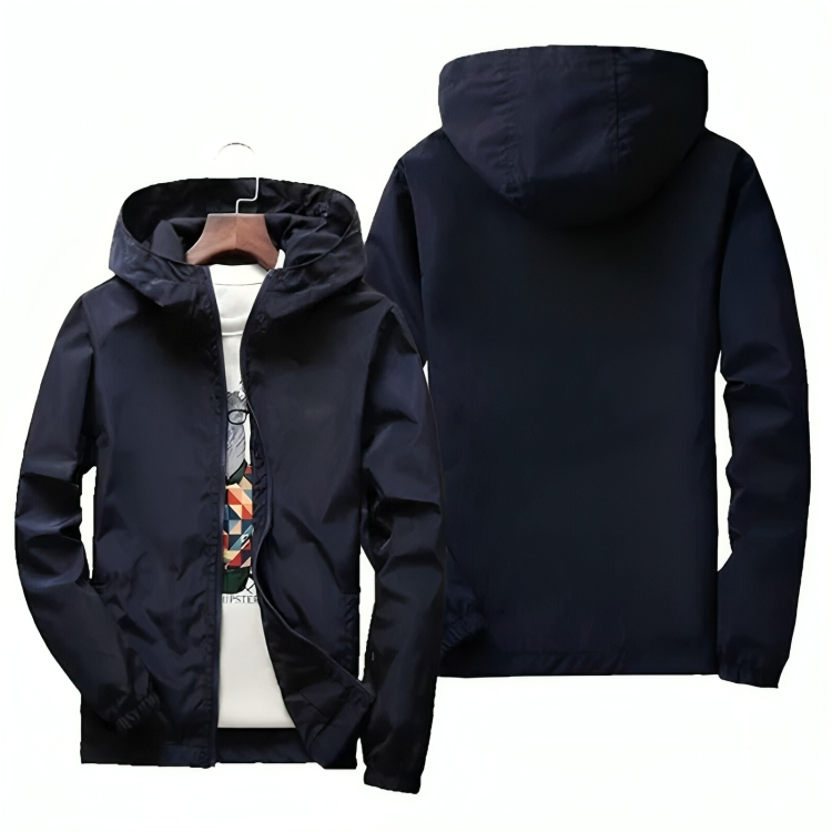 Levoire | Capuche Veste D'Été Imperméable Veste Pour Hommes Bleu foncé