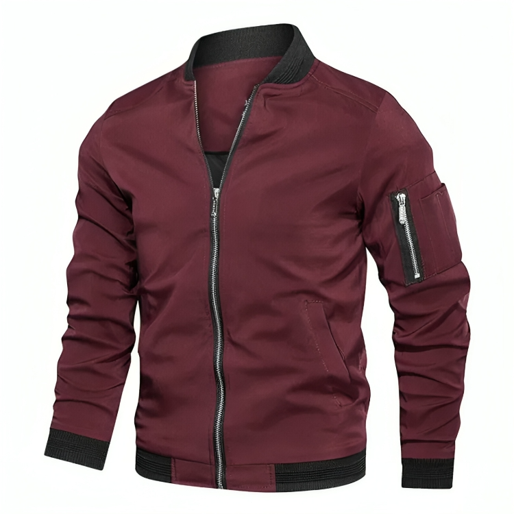 Levoire | Fermeture Éclair Veste D'Été Imperméable Veste Bomber Rot