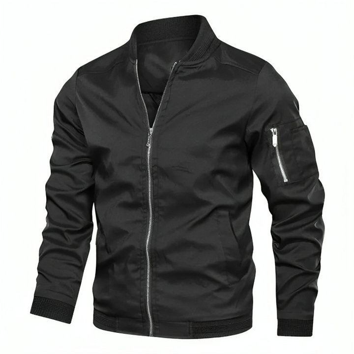 Levoire | Fermeture Éclair Veste D'Été Imperméable Veste Bomber Noir