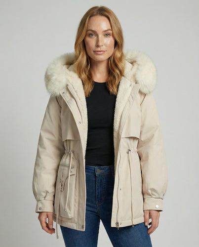 Veste d'hiver en fourrure chaude pour femmes | Avriane
