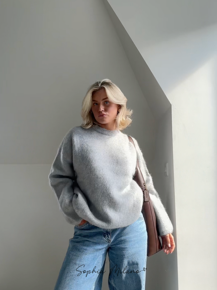 Levoire | Pull À Col Rond Gris