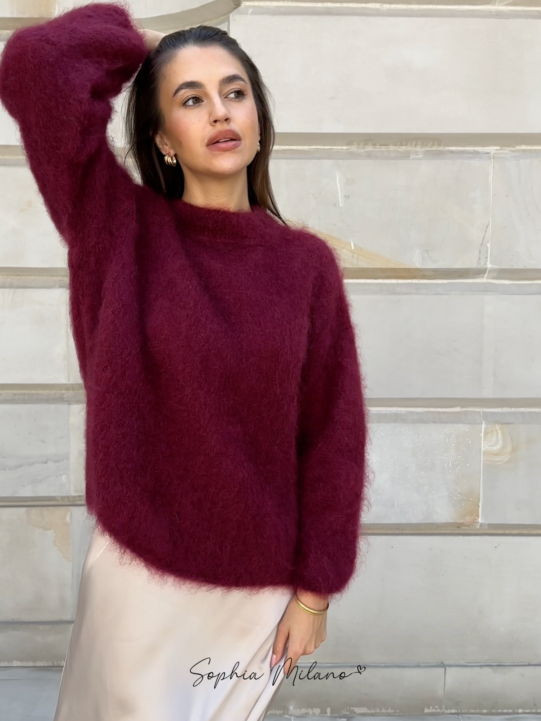 Levoire | Pull À Col Rond Rot