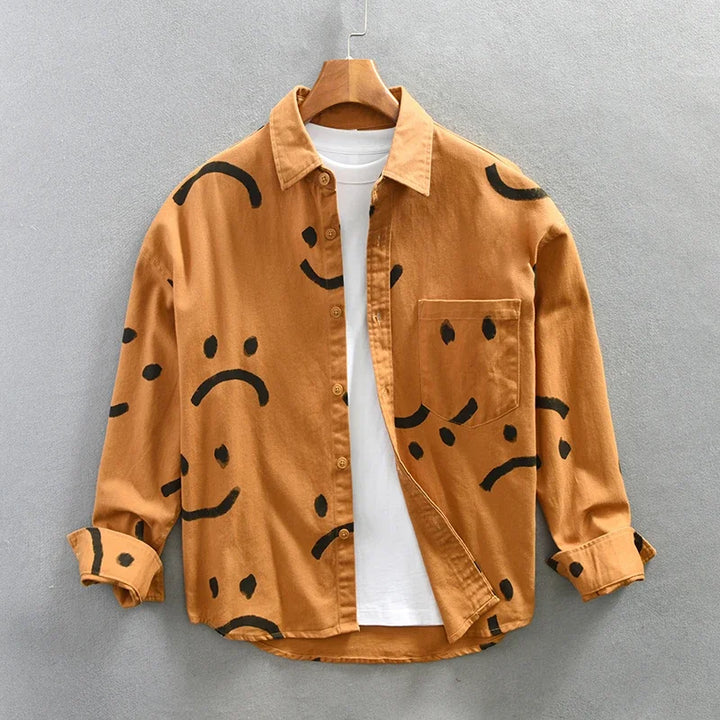 Levoire | Chemise Smiley Decontractee Hommes Brun