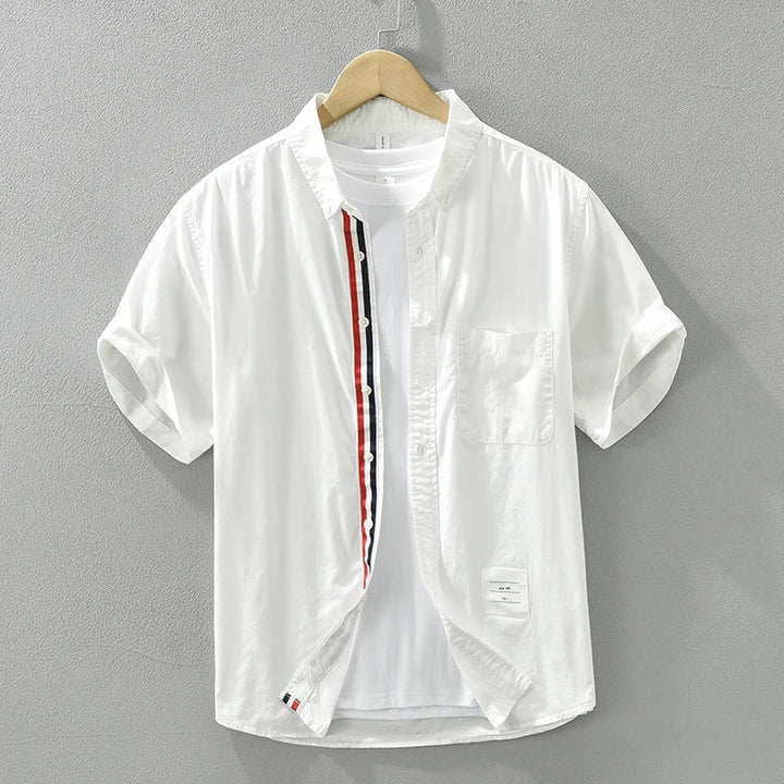 Levoire | Chemise D'Ete Style Decontracte Hommes Blanc