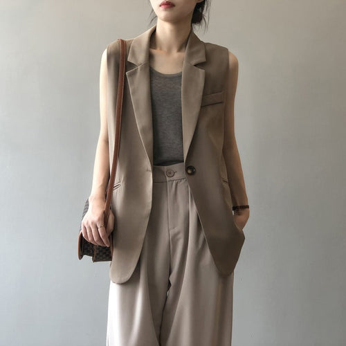 Levoire | Blazer Sans Manches Brun Pour Femmes Julie