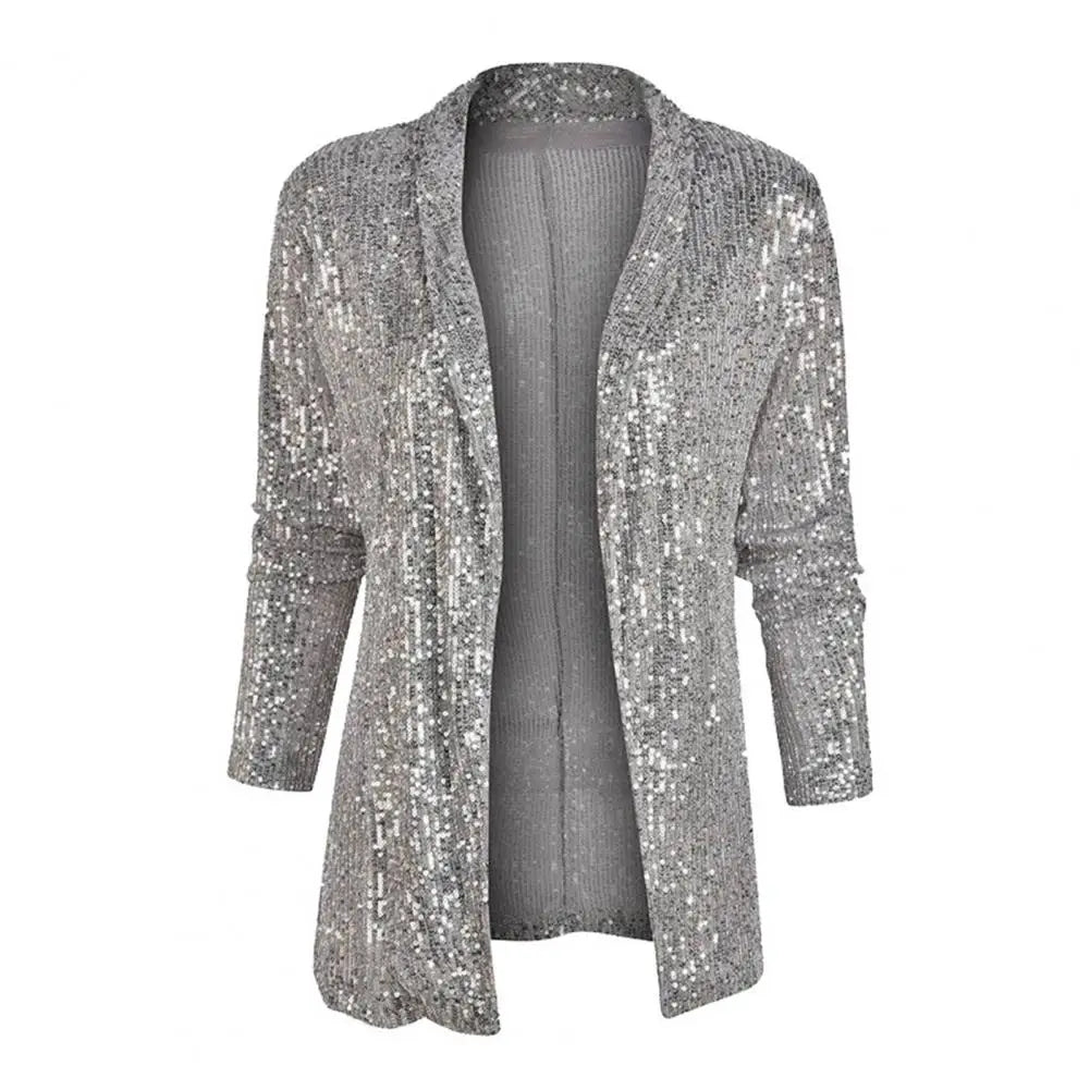 Levoire | Blazer À Sequins Scintillant Élégant Et Glamoureux Gris