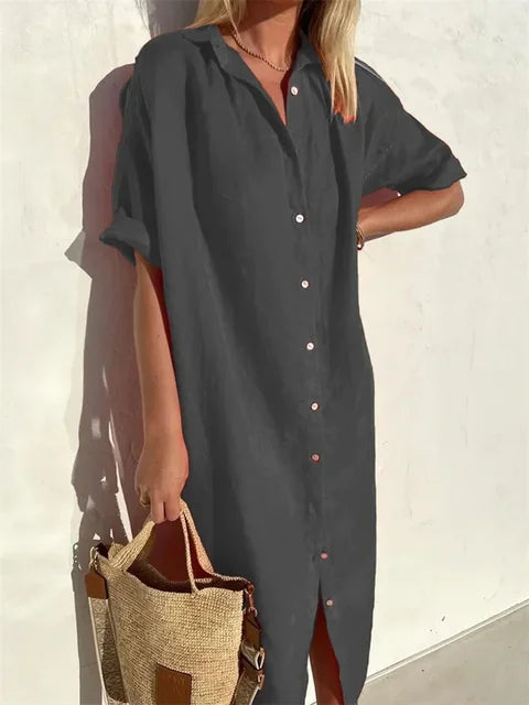 Levoire | Élégante Robe D'Été Gris foncé