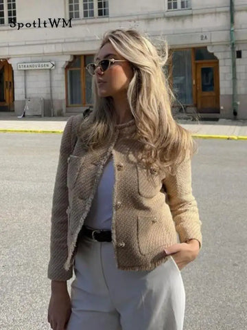 Levoire | Veste élégante avec encolure ronde