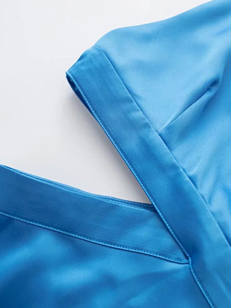 Levoire | Satin Mat Sans Manche Robes