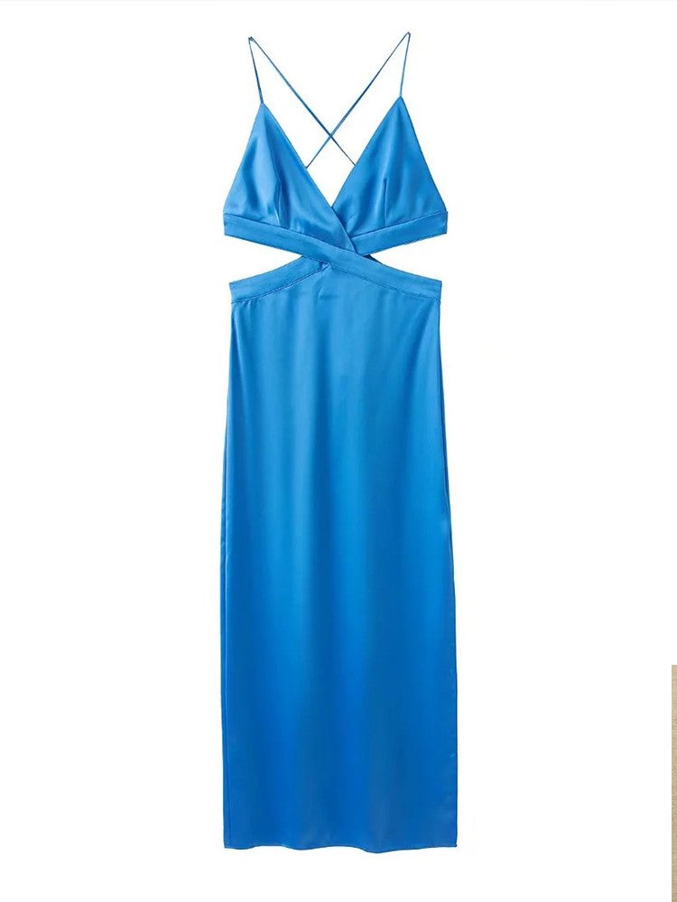 Levoire | Satin Mat Sans Manche Robes