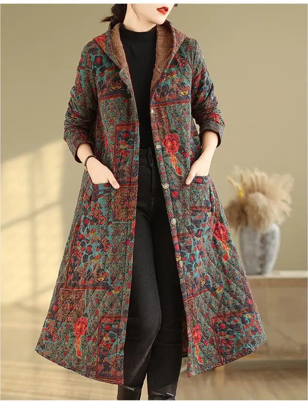 Levoire | Veste Longue Élégante Avec Capuche