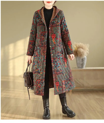 Levoire | Veste Longue Élégante Avec Capuche