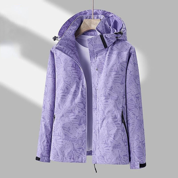 Levoire | Veste Pratique Avec Capuche Pour Femmes Lilas