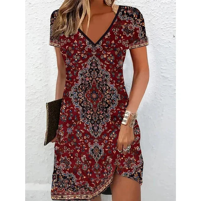 Levoire | Robe Cocktail Beige À Paillettes Rot