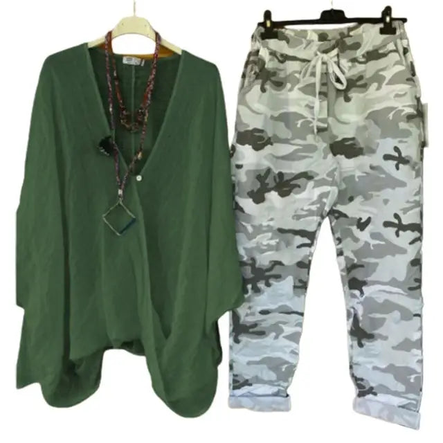 Levoire | Ensembles de chemises et pantalons élégants Vert