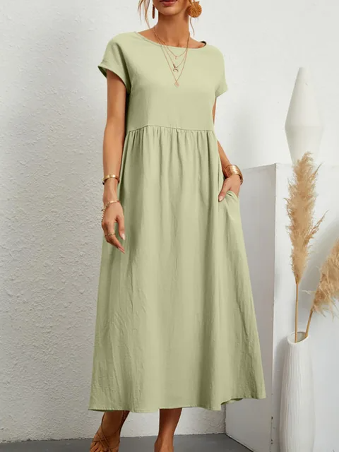 Levoire | Robe Élégante à Détails Raffinés Gris nébuleux