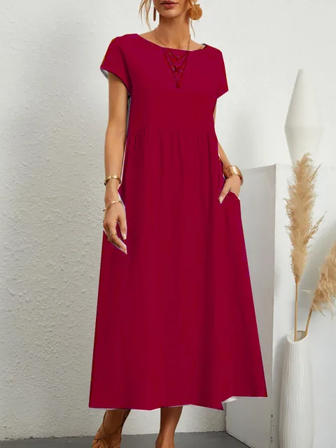 Levoire | Robe Élégante à Détails Raffinés Rot
