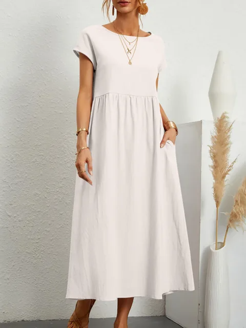 Levoire | Robe Élégante à Détails Raffinés Blanc