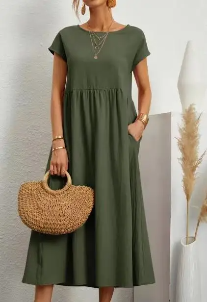 Levoire | Robe Élégante à Détails Raffinés Vert menthe
