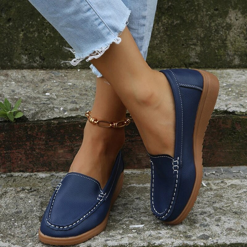 Levoire | Chaussures Plate Pour Femmes Bleu