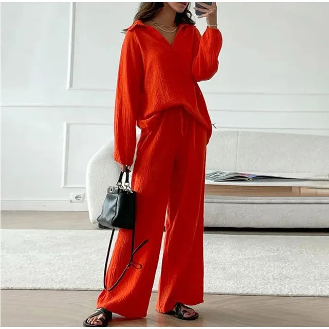 Levoire | Ensemble de printemps à la mode Orange
