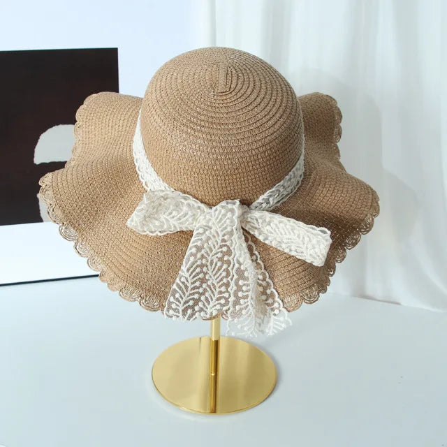 Levoire | Chapeau de Paille Chic avec Style Élégant et Protection Solaire pour Femmes Kaki