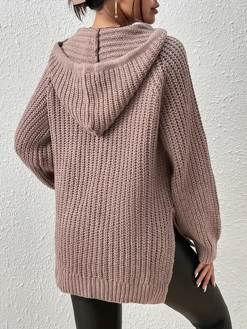 Levoire | Pull À Capuche En Cuir Tricoté