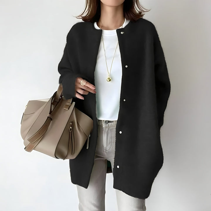 Levoire | Cardigan Pour Femmes Avec Boutons Noir