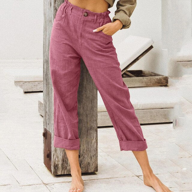Levoire | Pantalon Avec Design À Taille Élastique Vin