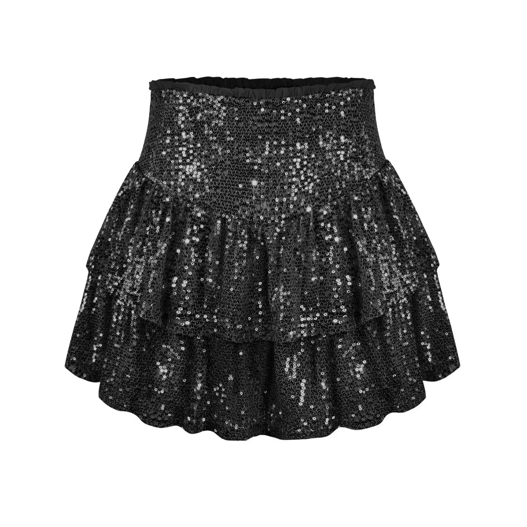 Levoire | Jupe à sequins brillants Noir