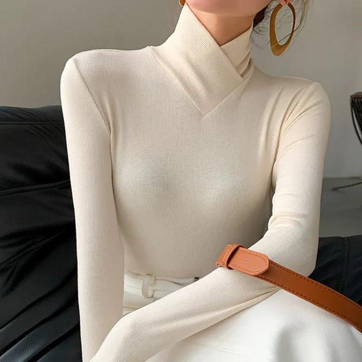 Levoire | Pullover À Col Roulé Élégant Avec Coupe Moderne Crème blanc