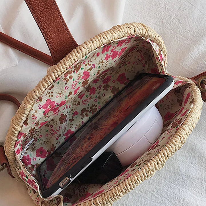 Levoire | Sac En Paille Demi-Ronde