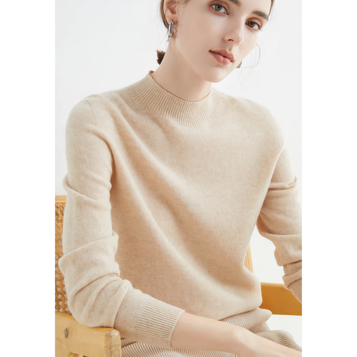 Levoire | Pull Femme Avec Sensation De Port Luxueuse Beige