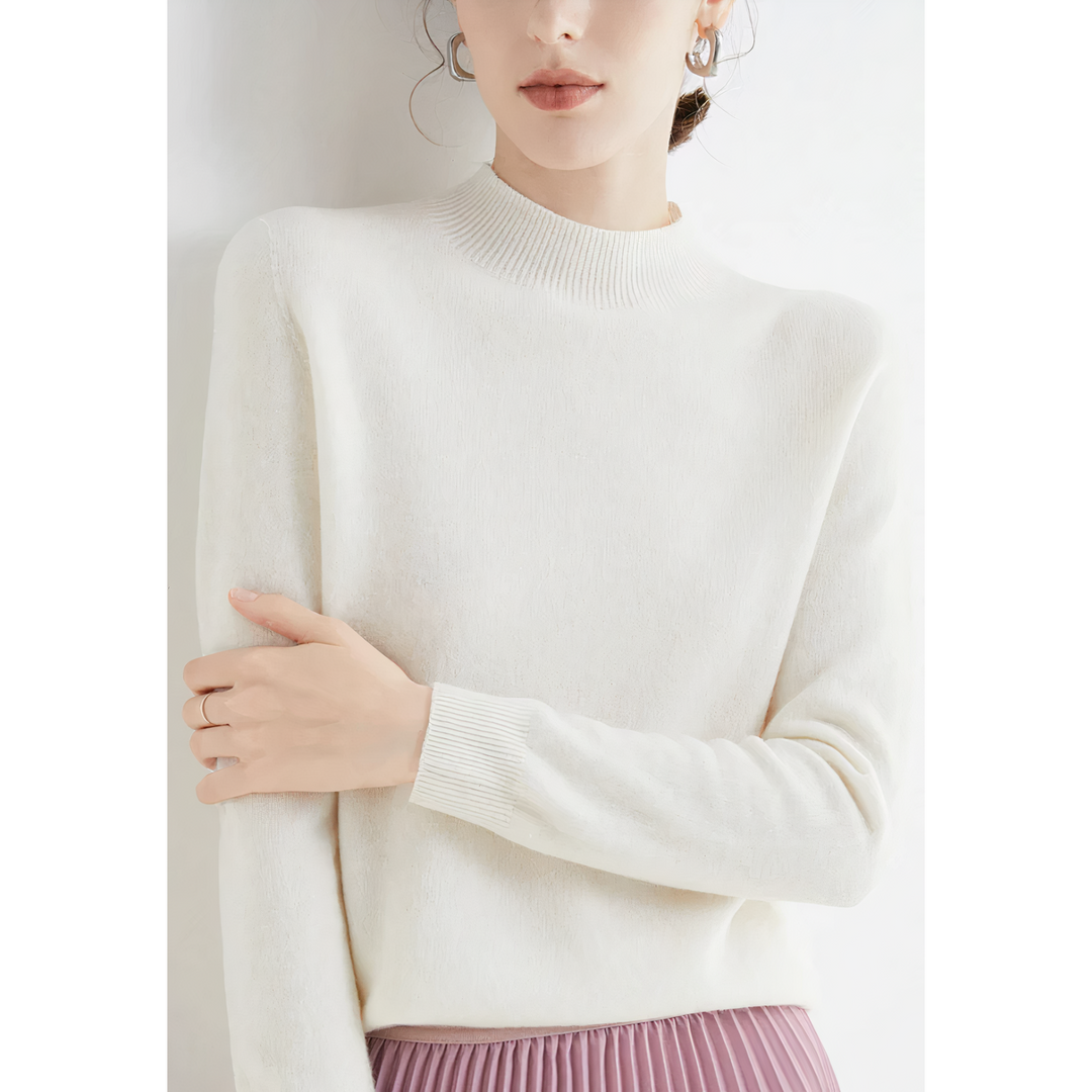 Levoire | Pull Femme Avec Sensation De Port Luxueuse Blanc