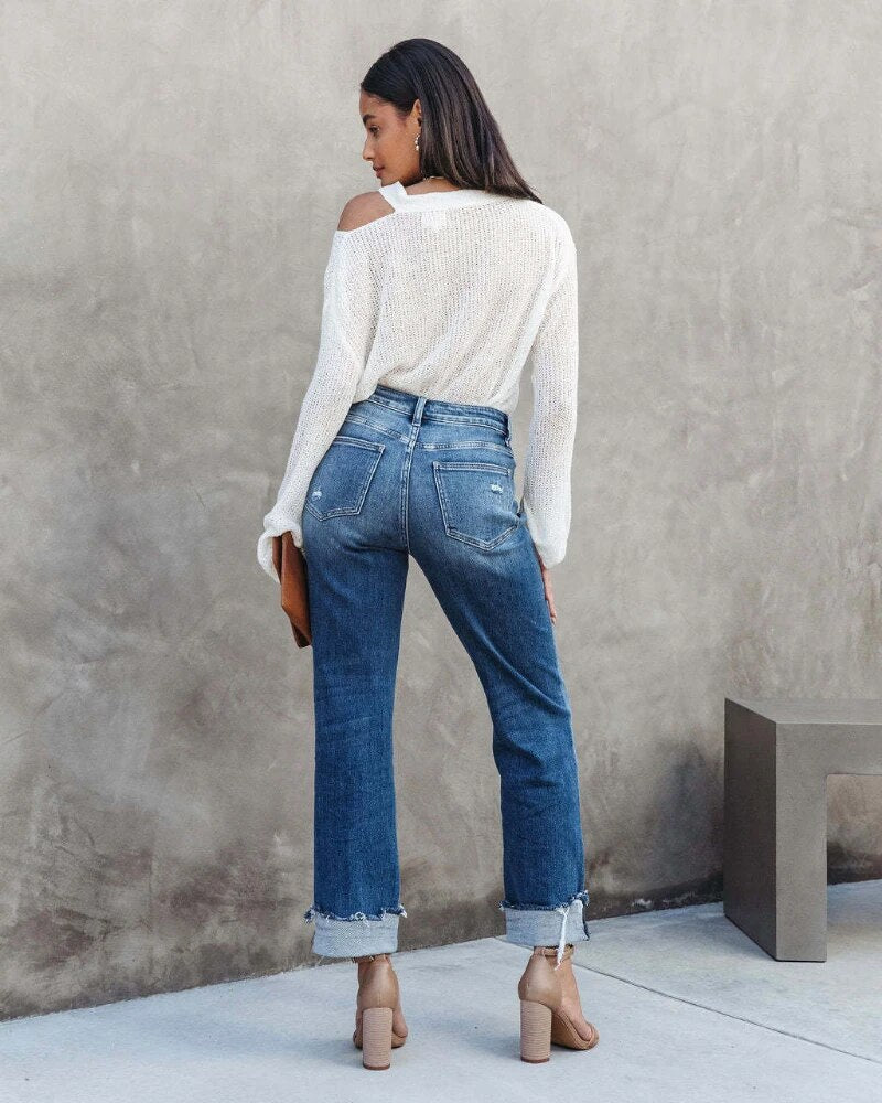 Levoire | Pantalons En Jean Élégants Pour Femmes