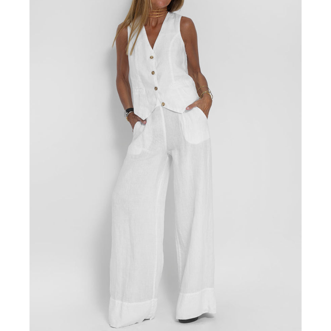 Levoire | Ensemble En Coton D'Été Blanc