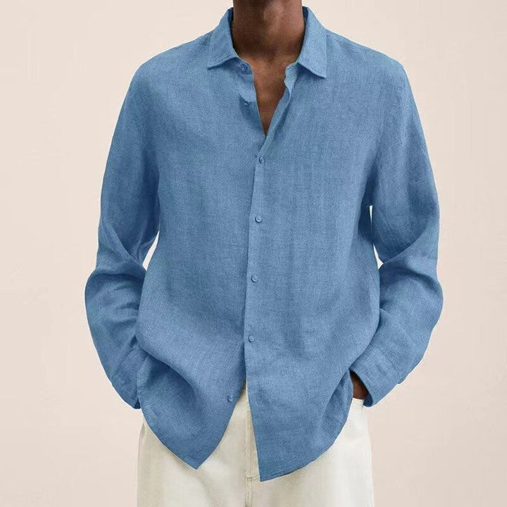 Levoire | Chemise Décontractée Pour Hommes En Coton À Manches Longues H